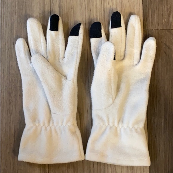 ✅ UNK Stylish Tech Touch Fleece Gloves UL14B167WM Tusk White One Size Fits All - Picture 3 of 5